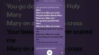 Mary on a cross // sped up // FW!!
