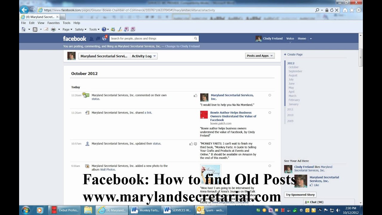 how to search old videos on facebook