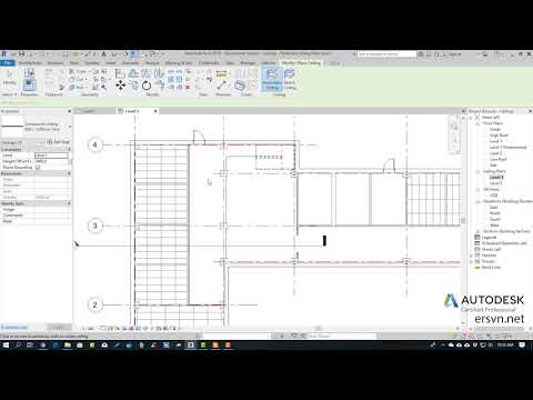 Hướng dẫn sử dụng Revit Architecture 2019 | Bài 50: Tạo trần