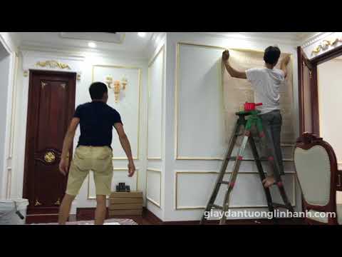 Thi công Giấy dán tường tại Biệt thự Hà Nội