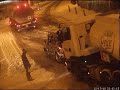 Land Rover (Lanny) Pulls a Petrol Tanker Stuck in the Snow