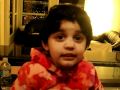 Zonaira singing Aaloo Mian (Mr. Potato)