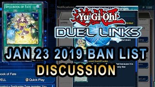 Duel Links Ban list For Jan 23 2019 Yugioh Discussion On new Ban List coming On DuelLinks