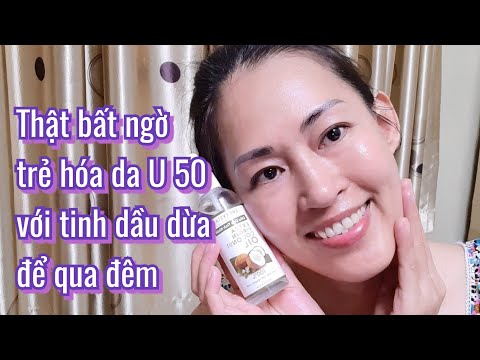 Massage mặt với tinh dầu dừa để qua đêm da U50 bỗng dưng căng bóng trắng mịn như em bé SKINCARE33