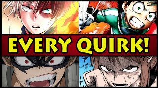 EVERY QUIRK EXPLAINED! | Class 1-A (My Hero Academia / Boku no Hero Academia)