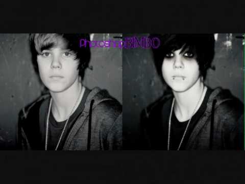 Adobe Photoshop cs5 - Justin Bieber emo makeover