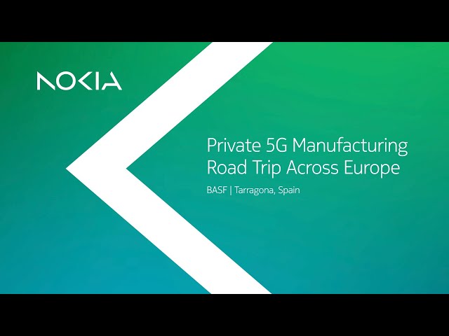 Watch Private 5G Manufacturing Road Trip Across Europe - BASF, Spain on YouTube.