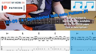 23-09 - A - Syncopated 16Th Note Pattern #1