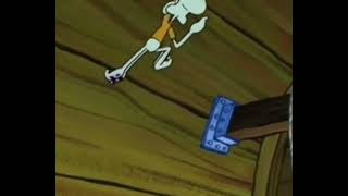Squidward Climbing The Wall