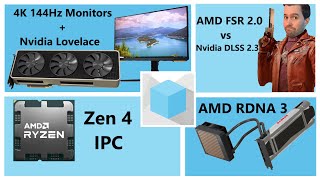 4K 144Hz Monitors for Lovelace, FSR 2.0, Zen 4 IPC, RDNA 3 | Hardware Unboxed | Broken Silicon 153