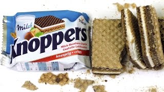 Knoppers Waffle, Milk Cream, Hazelnut Taste, Breakfast