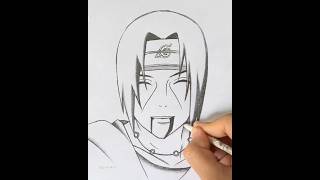 Itachi Uchiha Drawing🫶 #Drawing #Satisfying #Art #Animedrawing #Artvideo #Viral #Trending #Fyp