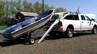 Homemade-boat-loader-for-truck-bed-with-9-foot-livingston