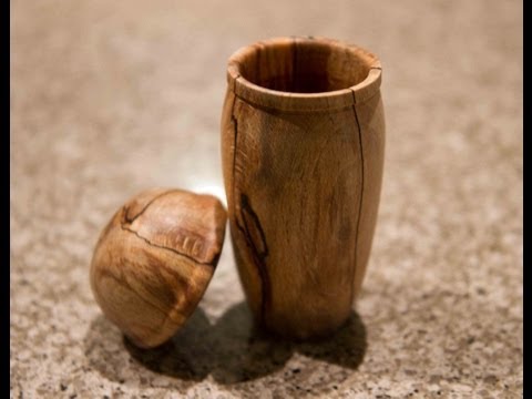 Woodturning Candle Holder For Tee Lights Using A Bead tool.