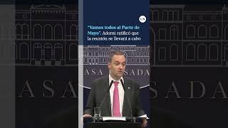 Adorni Se Refirió Al Pacto De Mayo: 