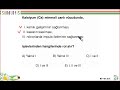 CANLILARIN TEMEL BİLEŞENLERİ - Örnek Soru Çözümü 9