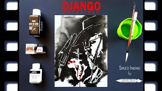 DJANGO UNCHAINED (2012) - QUENTIN TARANTINO - SPEED INKING / DRAWING