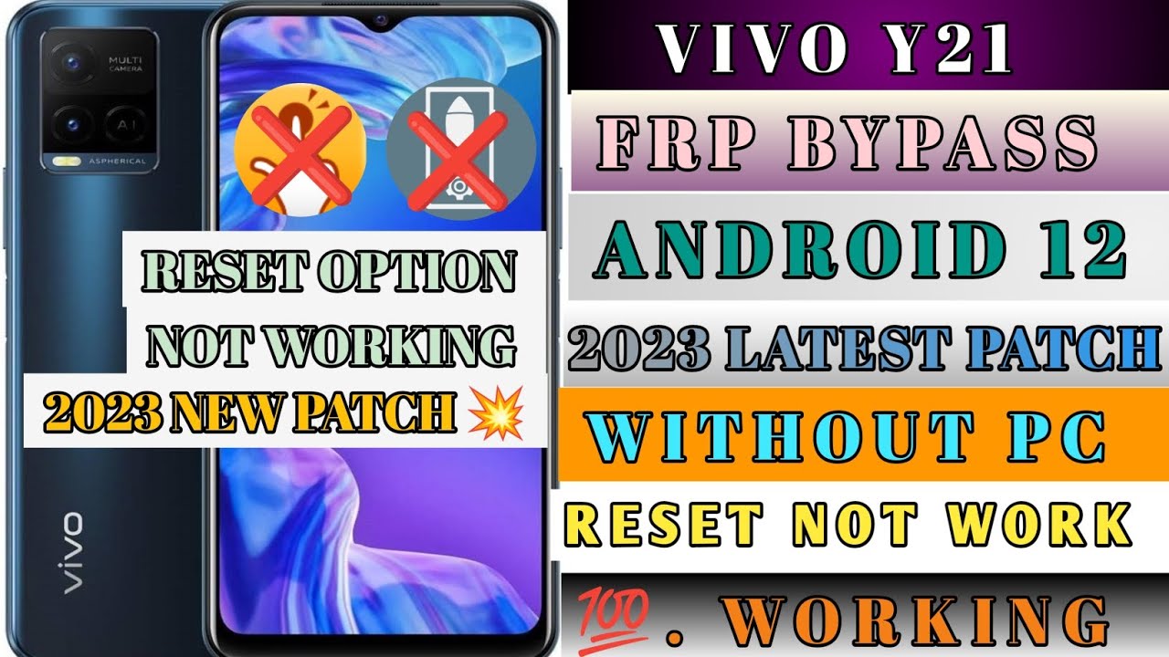 Vivo Y21 FRP Bypass Android 12 || 2023 Security Patch | Vivo Y21 FRP Bypass Android 12 || 2023 Security Patch |