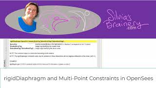 Rigid-Floor Diaphragm and MultiPoint Constraints in OpenSees
