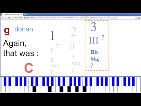 Thumbnail still of video: dorian 3 chords root P5th below