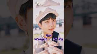 Bts Member Real Weight In 2025
