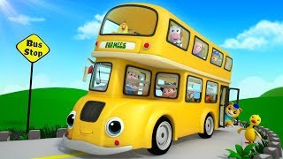 Wheels on the Bus | More Nursery Rhymes & Children Songs | Cartoons by Farmees