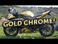 My gold chrome bike!