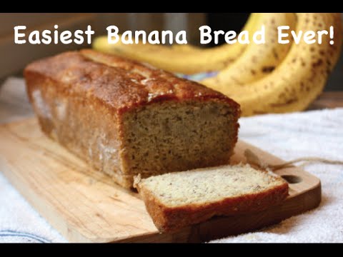 VIDEO : easiest banana bread ever! - ok lazy moms! this is a recipe for you! thisok lazy moms! this is a recipe for you! thisbanana breadcan be whipped up in minutes and actually tastes good too! preheat oven ...