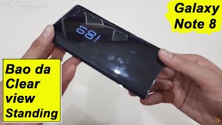 Tìm hiểu các tính năng trên bao da Clear view Standing cover Galaxy Note 8