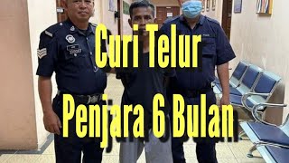 Lelaki Curi 300 Biji Telur Dipenjara Enam Bulan