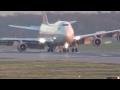 Emergency Landing Gatwick Airport, Virgin Atlantic Boeing 747 G-VROM "Barbarella"