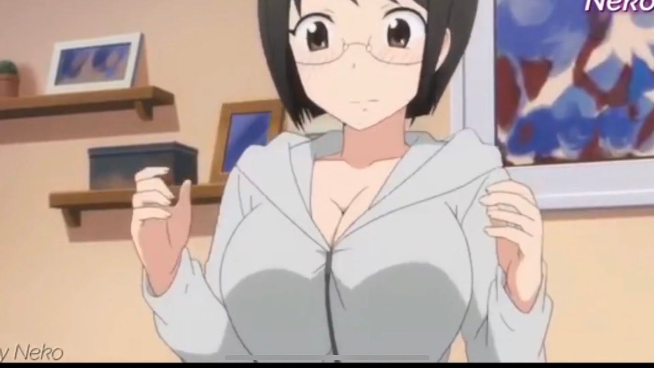 Anime Girl Playing With Her Boobs