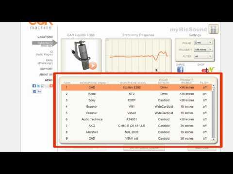 MyMicSound web app Demo