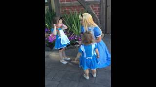 Meeting Alice In Wonderland At Epcot. May 2016