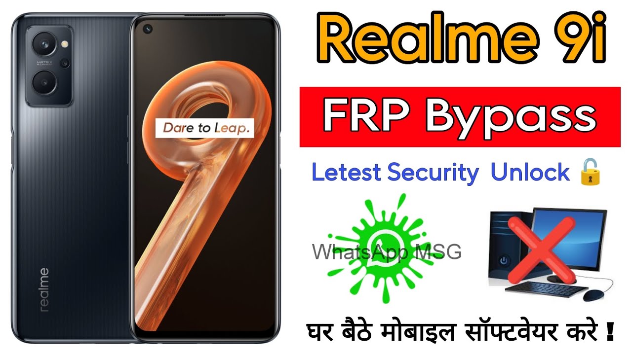 Realme 9i Frp Bypass || New Security Solution || RMX3491 Realme 9i Frp Bypass || New Security Solution || RMX3491