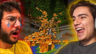 VALES 'in YERALTI ŞEHRİNİ YAKTIM!! (15 saniye sürdü) - Minecraft Survival - Bölü