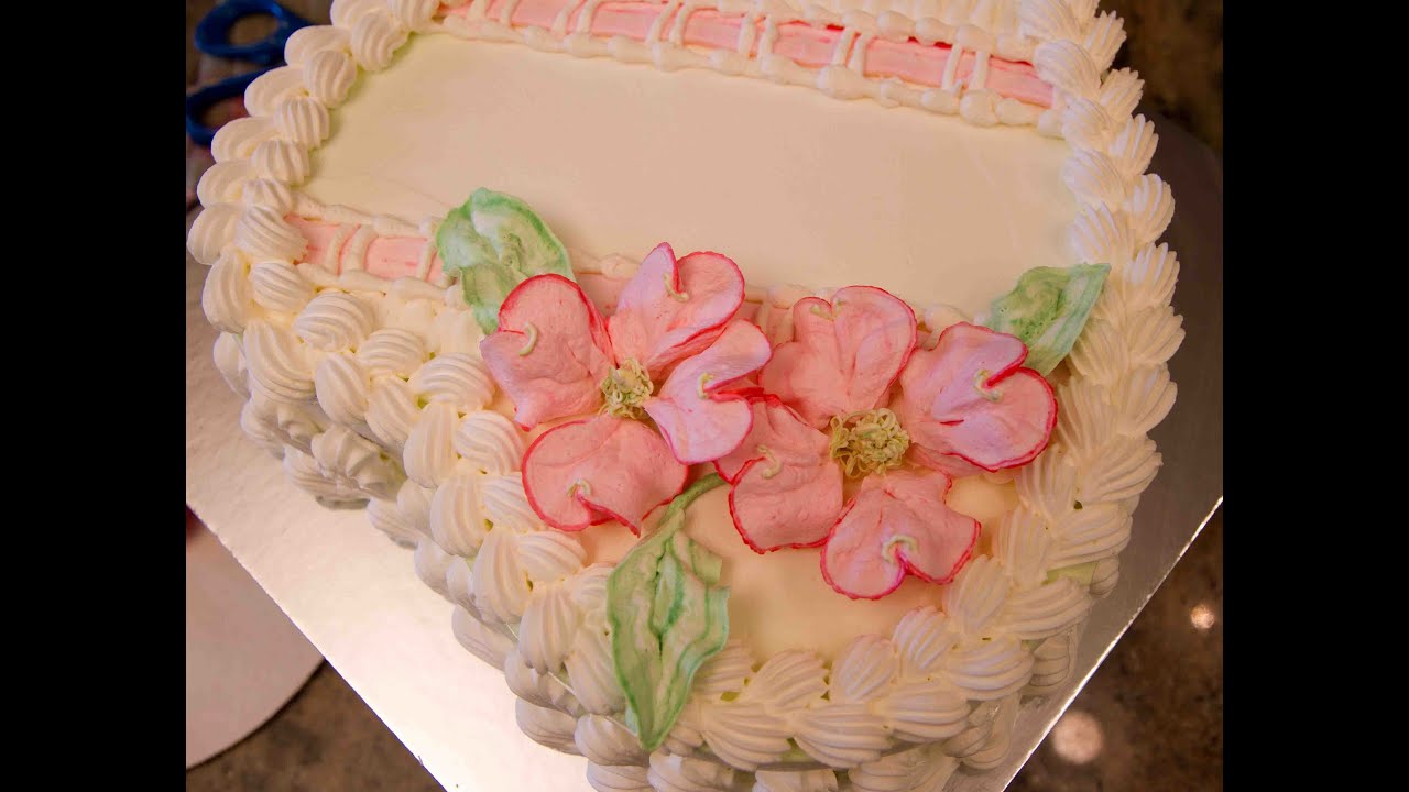 Heart Shaped Birthday Cake with Dogwood Flowers How to Heart Shaped Birthday Cake with Dogwood Flowers How to