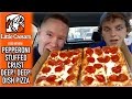 Little Caesars Pepperoni Stuffed Crust DEEP! DEEP! Dish Pizza Food Review | Season 2, Episode 14