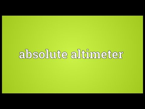 Header of absolute altimeter