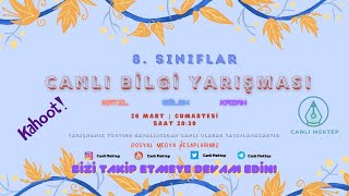 8. Siniflar Canli Kahoot Bi̇lgi̇ Yarişmasi - 20 Türki̇ye Geneli̇ Ödüllü