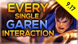 (9.17) Every Single NEW Garen Interaction | Reworked Judgement (E) | League of Legends