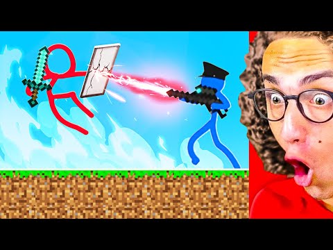 Reacting To The BEST MINECRAFT STICK FIGHT ANIMATIONS!