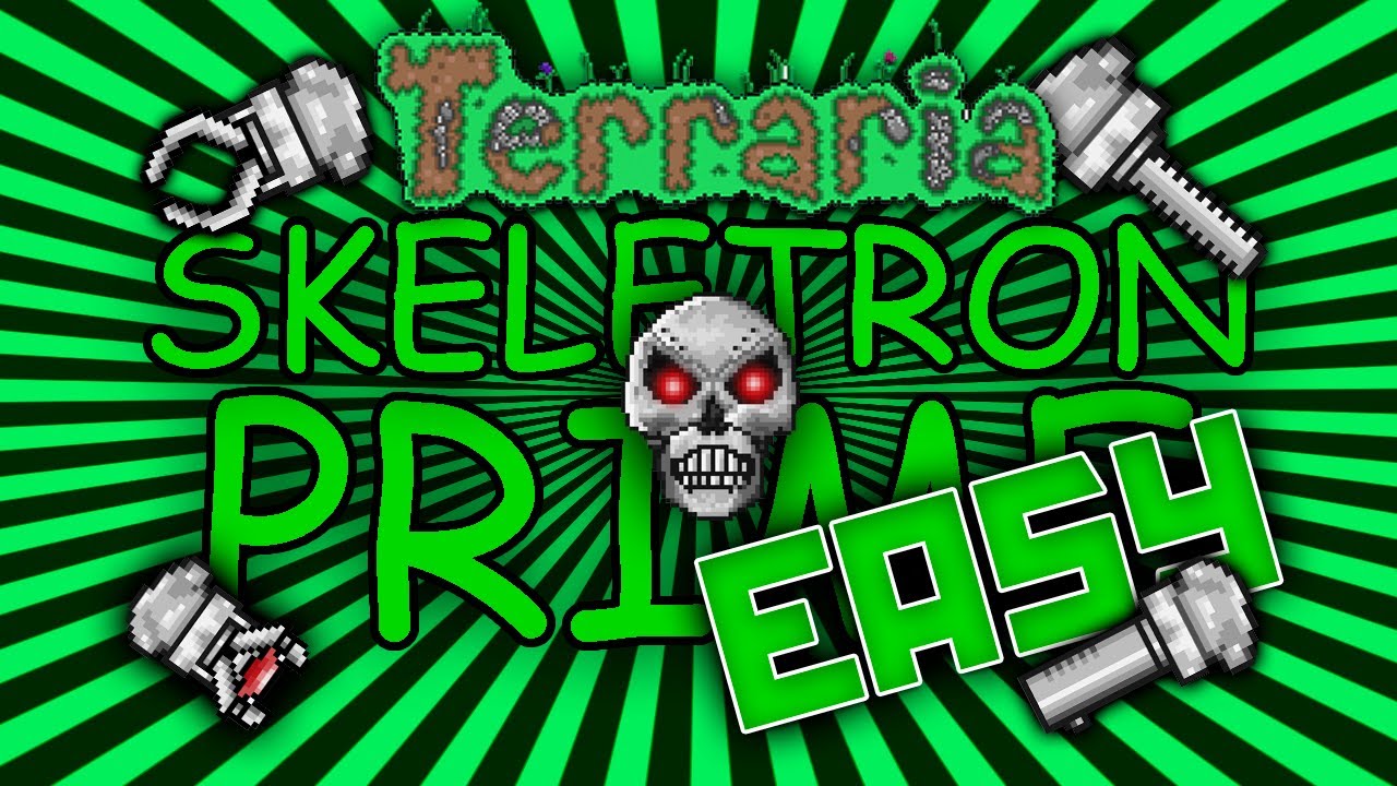 Terraria Easy Way to Defeat Skeletron Prime (Low Tier Armor and
