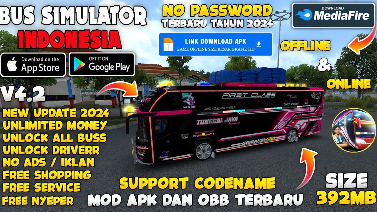 UPDATE !! Bus Simulator Indonesia Mod Apk v4.2 New 2024 UPDATE !! Bus Simulator Indonesia Mod Apk v4.2 New 2024
