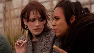 Zawe Ashton, Kimberley Nixon And Charlotte Ritchie Smoking