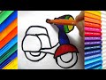 Dibujar una Motocicleta Paso a Paso Sencillo