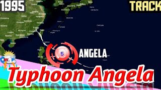 The Track Of Super Typhoon Angela 1995