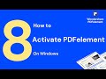 How to Activate PDFelement on Windows | PDFelement 8
