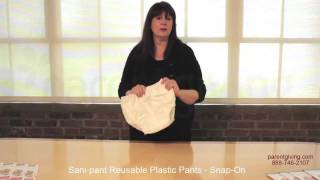 Sani-Pant Reusable Plastic Pants - Snap-On - Sal800L