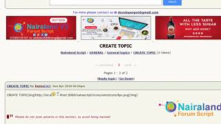 Nairaland Forum Offical Script Updated